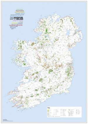 The Adventure Map of Ireland - Poster