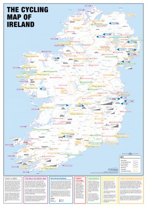 The Cycling Map of Ireland - Poster