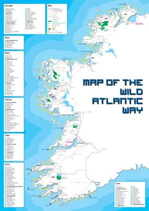 The Wild Atlantic Map - Poster